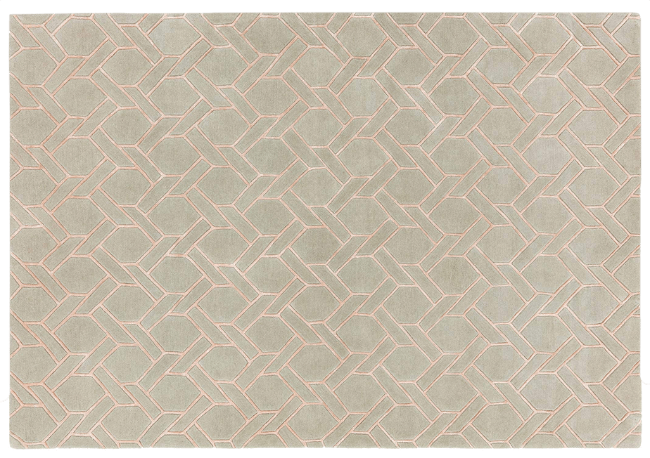Ascot Silver/Pink Rug | Brook + Wilde Sleep