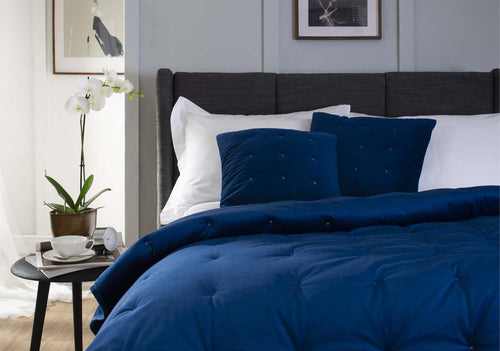 Balmoral Cushion - Fabric Colour Option - Blue