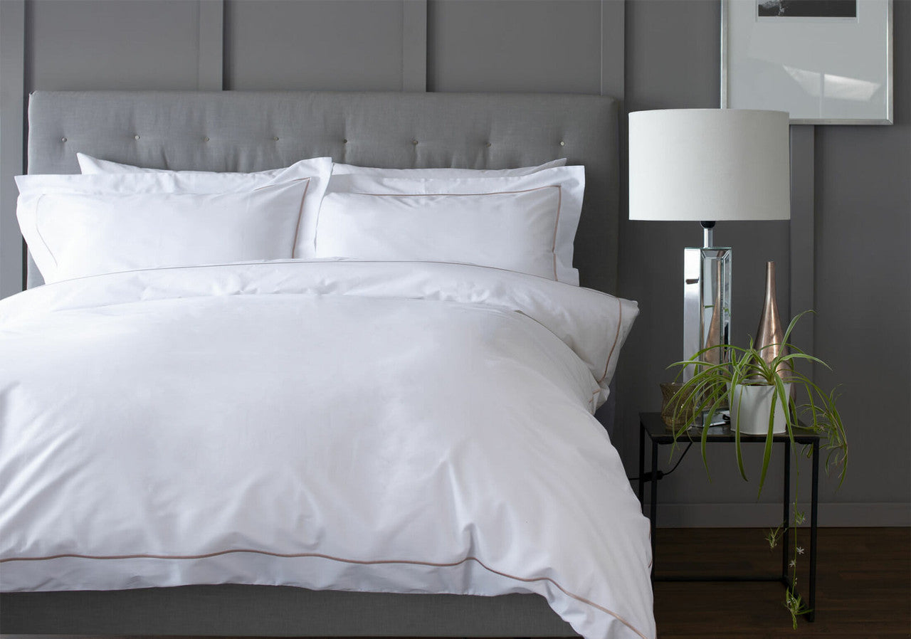 The Sandringham Bed Linen - Blush - Lifestyle 
