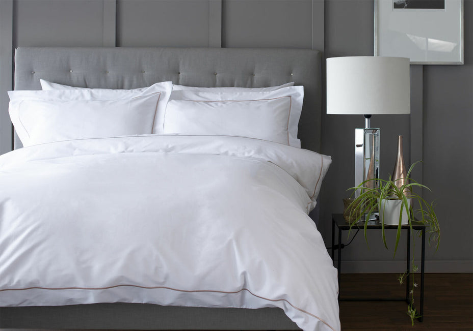 The Sandringham Bed Linen - Blush - Lifestyle 