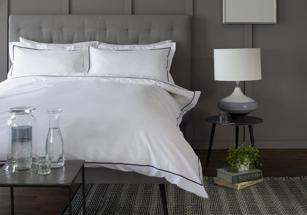 The Sandringham Bed Linen - Blue - Lifestyle 