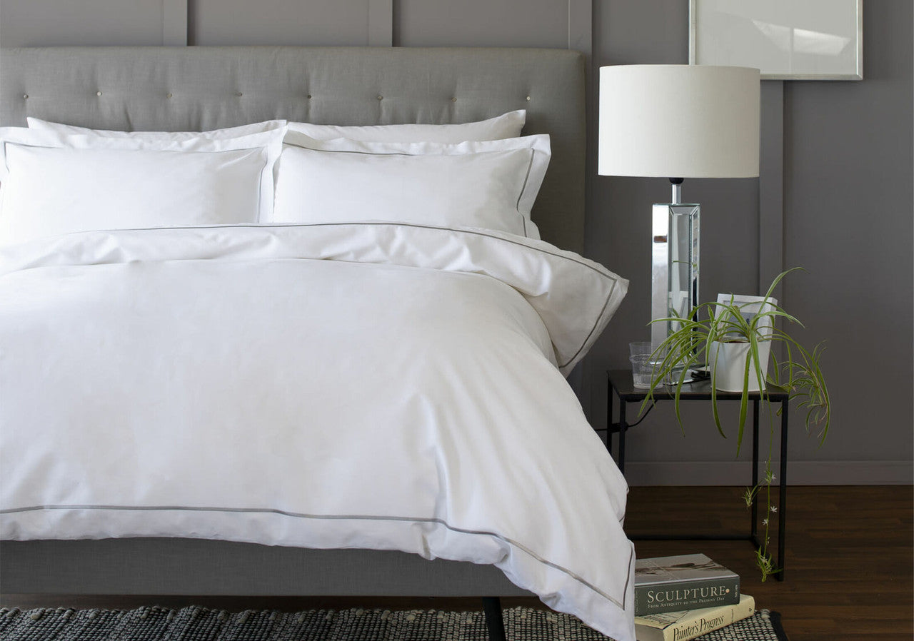 The Sandringham Bed Linen - Silver - Lifestyle
