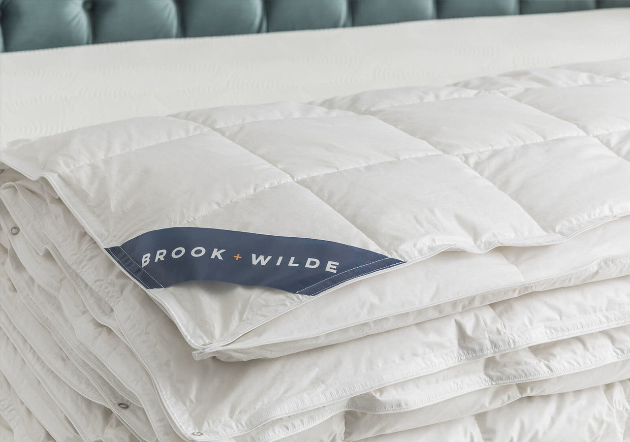 The Cavendish Duck Down Duvet - Folded Closeup