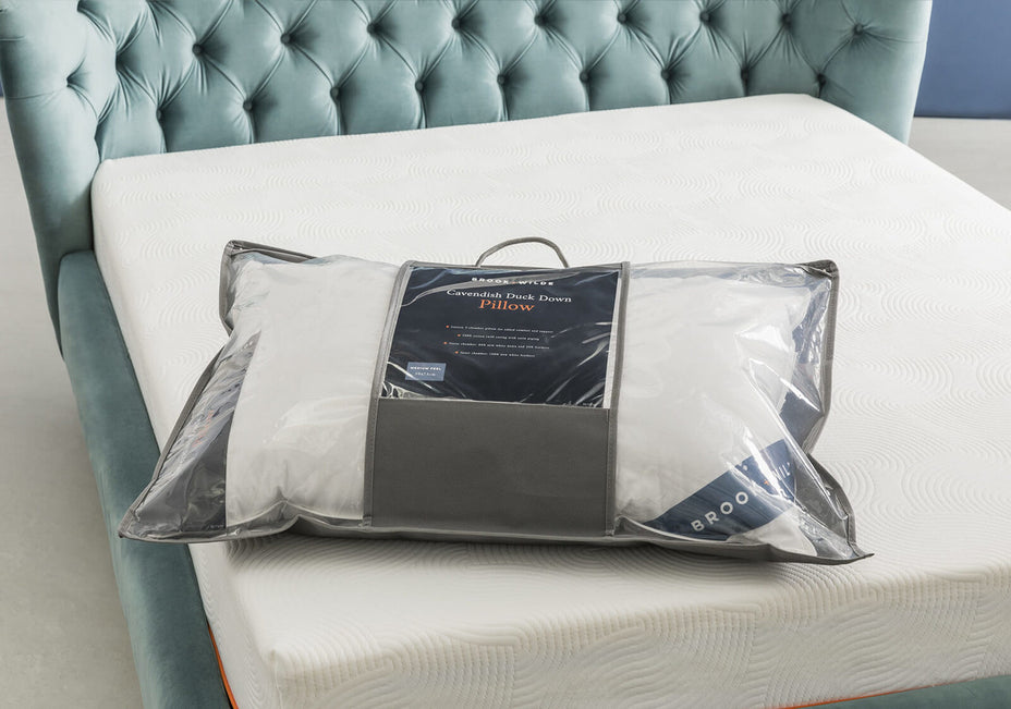 The Cavendish Duck Down Pillow - Packaging